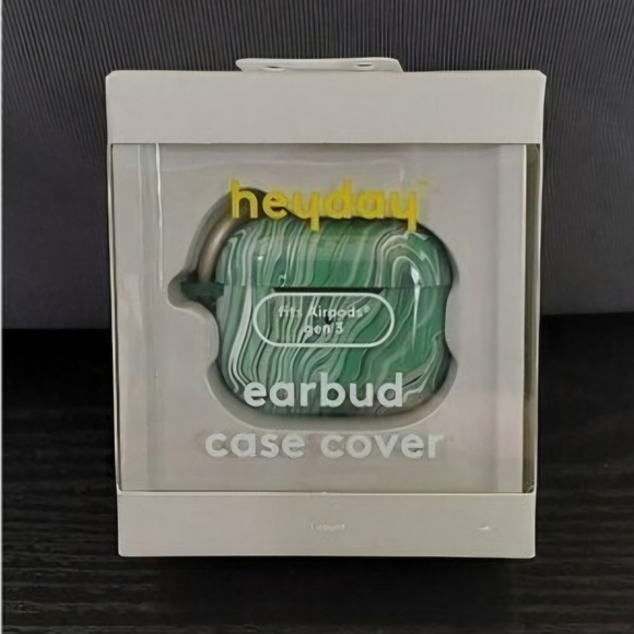 Apple AirPods Gen 3 Hardshell Case with Clip | heyday™ | Jade Marble - Picture 1 of 8